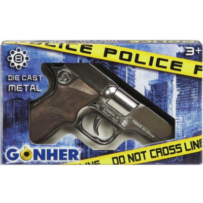 Игрушечное оружие Gonher Револьвер полицейский 8-зарядный (125/0) Винница - изображение 3