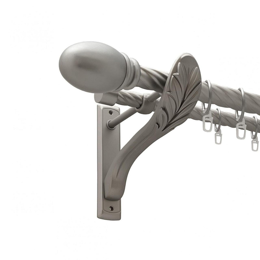 Карниз Orvit Белуно металевий дворядний ретро скручена труба кільце металеве Сатин 25\19 мм 240 см (00-00021889) Львів - фото 1