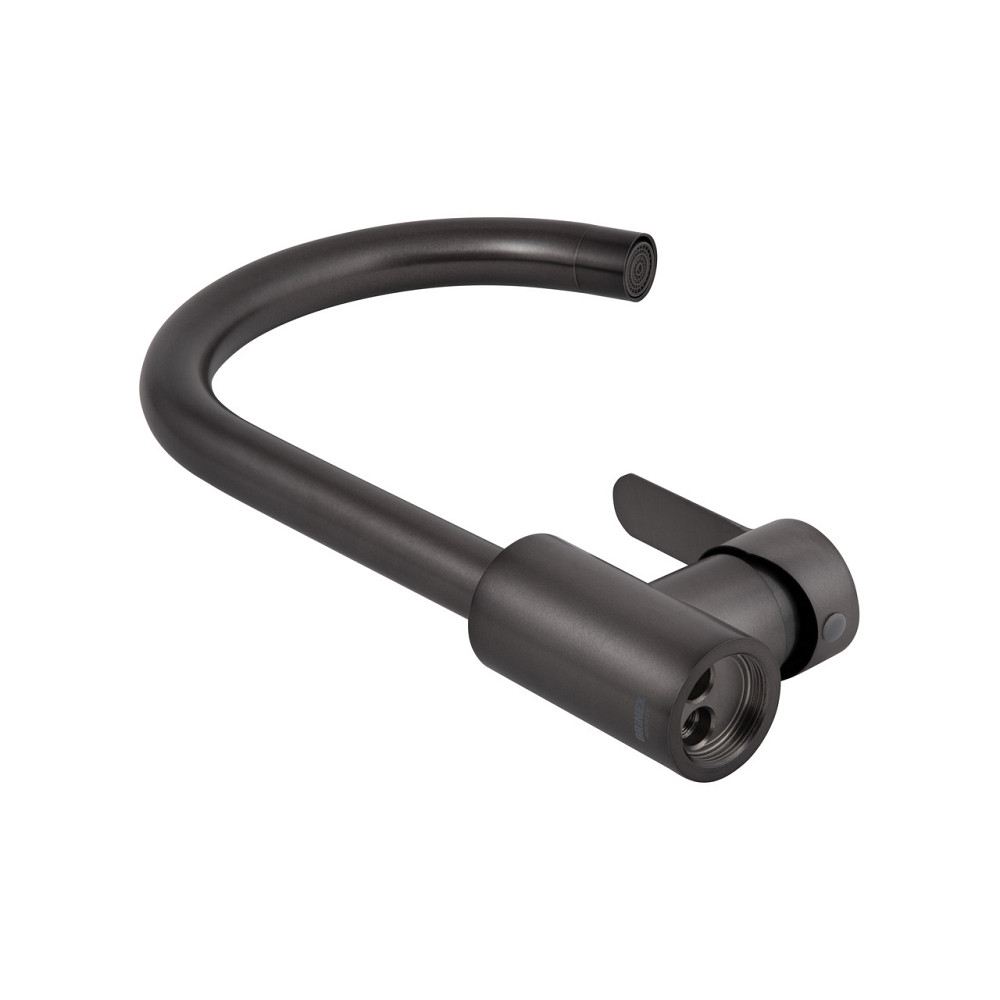 Змішувач для кухні U-подібний Brinex Pure 015F U-подібний Graphite BRIPUR015FGRP Київ - фото 4