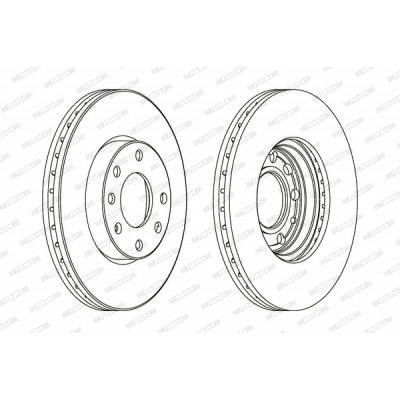 Гальмівний диск FERODO DDF1041 Вінниця - фото 1