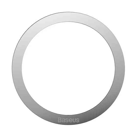 Магнітна пластина Baseus Halo Series Magnetic Metal Ring（2pcs/pack）Silver Ковель