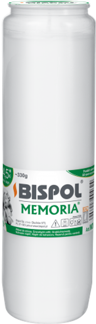 Свеча вкладыш в лампадку Bispol 4,5 дня 5,7 х 19 см Львов - изображение 1