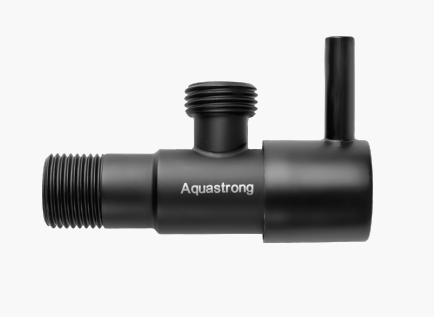 Кран кутовий нерж. AQUASTRONG D7 M1/2 х M3/4 (D717) Київ