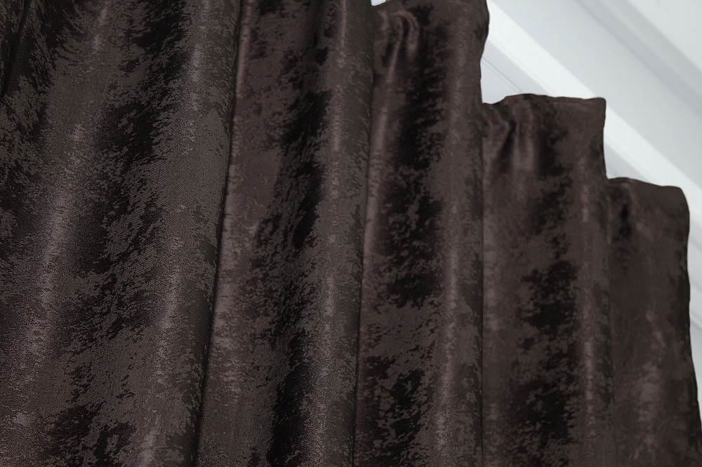 Комплект готовых штор VR-Textil Жаккард Sultan XO № 1122ш Венге 200х270 см 2 шт (32-355) Киев - изображение 7