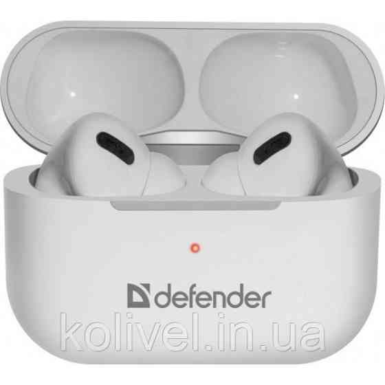 Навушники з мікрофоном Defender Twins 636 Pro TWS, Bluetooth, білі (63636) Киев