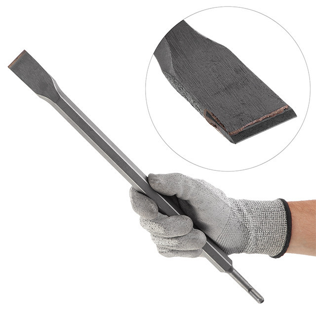 Зубило плоске, SDS-Plus, 25 мм, 400×17 мм, з побідитовою напайкою INTERTOOL SD-0451 Киев - изображение 2