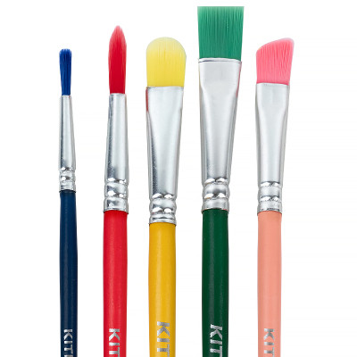 Кисточка для рисования Kite Classic набор из 5-ти кистей синтетика 3, 5, 8, 9, 10 (K-333) Винница - изображение 3