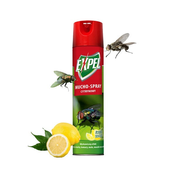 Аерозоль від мух, комарів, молі, мушок Expel цитрусовий, 400мл Дніпро - фото 2