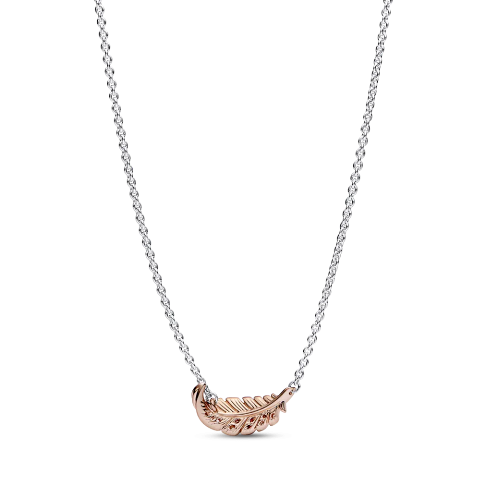 Срібне намисто Пандора "Вигнуте пір’ячко" MasterSem Київ - фото 2