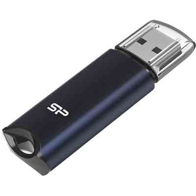 USB флеш накопичувач Silicon Power 64GB Marvel M02 Aluminum Blue USB 3.2 (SP064GBUF3M02V1B) Вінниця