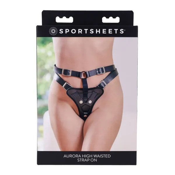 Трусики для страпонов Sportsheets Aurora High Waisted черные Sex Aura Киев - изображение 4