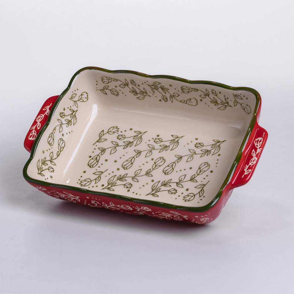 Yiwu Форма для випікання Vintage 23×14×5 (см) прямокутна форма для випікання в духовці з ручкам Коломия - фото 4