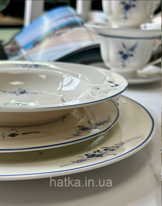 Тарелка глубокая суповая фарфор винтажный стиль 21,5 см 250 мл 