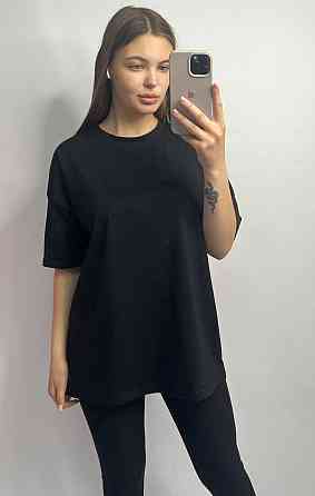 Футболка базовая оверсайз Черный 3XL/4XL Харьков