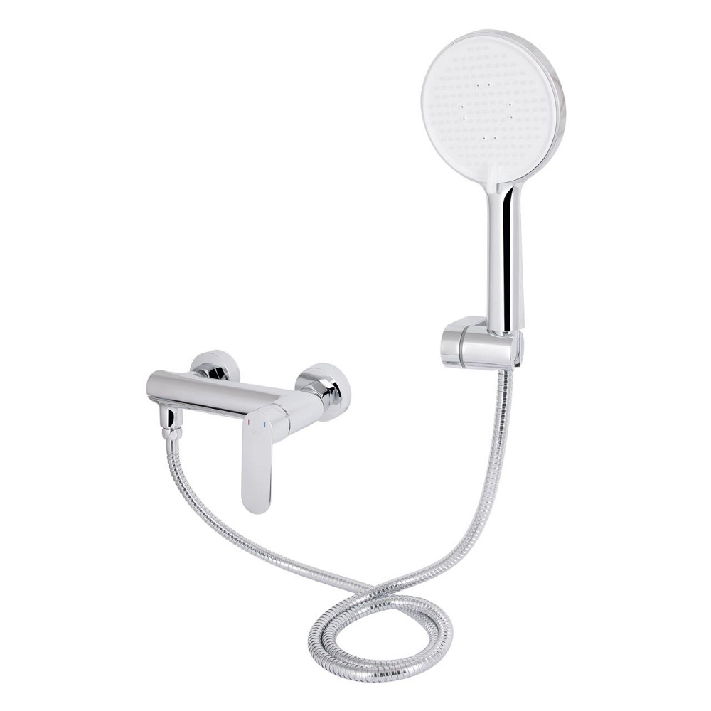 Змішувач для ванни Qtap Evia з поворотним виливом (з душовим гарнітуром) QTEVI260CRM47578 Chrome Київ - фото 3