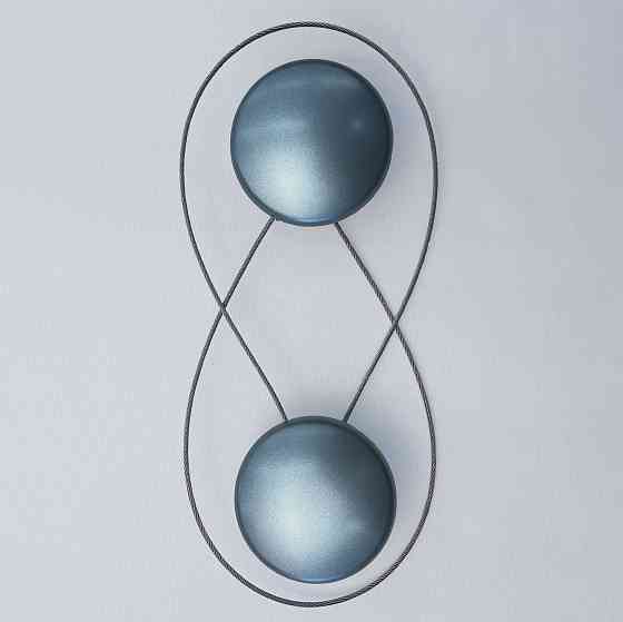 Магниты для штор и гардин Круг 2 шт Голубой (81-290) Киев