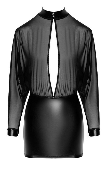 Плаття Noir Handmade F348 Powerwetlook and tulle dress — 3XL Sex Aura Київ - фото 5