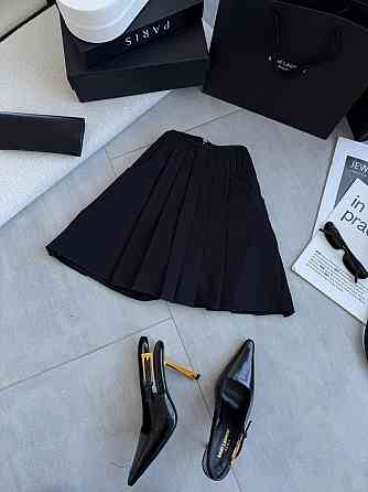 Женская базовая короткая юбка-шорты турецкая костюмка Черный, 42/44 Одесса