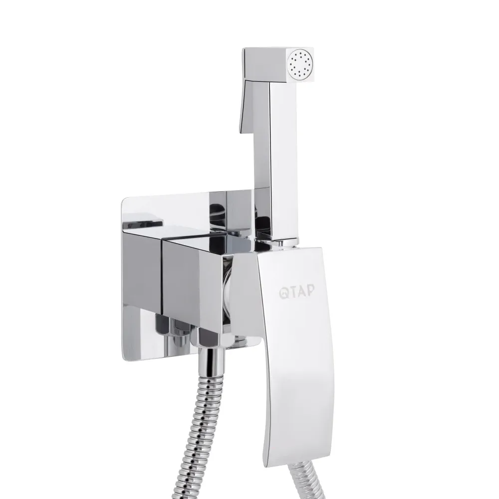 Набор для гигиенического душа Qtap Swan Cascada прямоугольный QTSWA262CRM45567 Chrome Киев - изображение 3