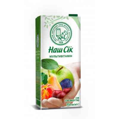 Сік Наш Сік Мультивітамінний 950 мл (4820016250369) Вінниця