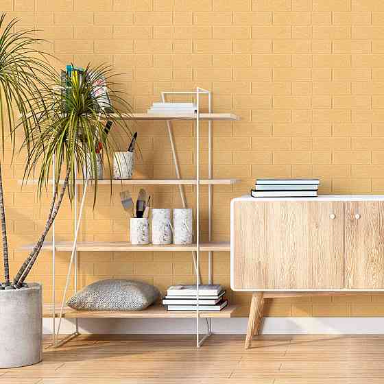 Самоклеюча 3D панель в рулоні 19600x700x3мм Бежева Цегла (R009-3-20) SW-00001195 Київ