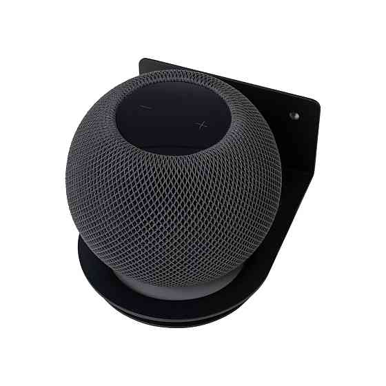 Кріплення підставка shinar для Echo Dot 4/5 HomePod mini метал чорний з кабельменеджментом і антивібраційним силіконом Київ