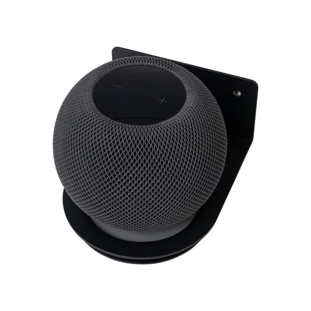 Кріплення підставка shinar для Echo Dot 4/5 HomePod mini метал чорний з кабельменеджментом і антивібраційним силіконом Київ - фото 5