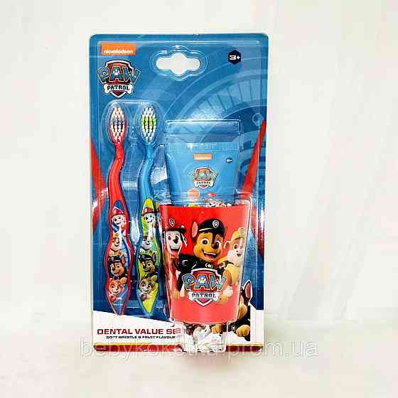 Набір зубних щіток і стаканчик Nickelodeon Paw Patrol Львів