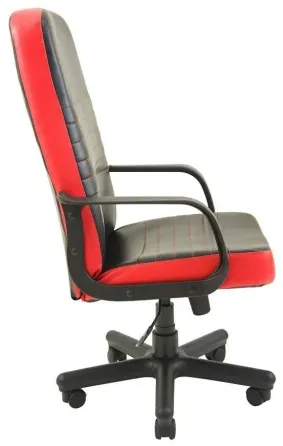 Офісне Крісло Керівника Richman Prius Fly 2230/2210 Пластік М3 MultiBlock Чорно-червоний Київ