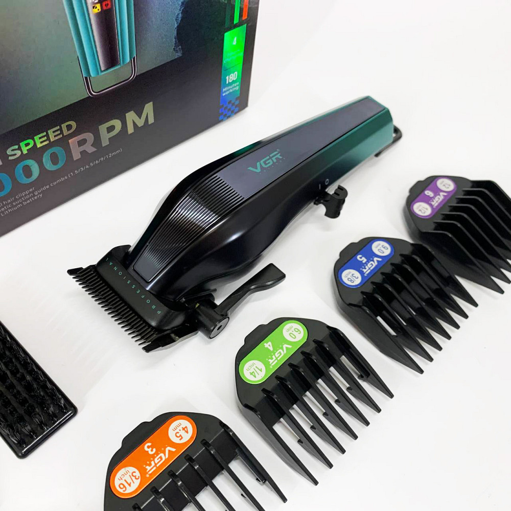 Класна машинка для стрижки волосся, Електромашинка для стрижки Бездротова машинка волосся RT-87 Львів - фото 18