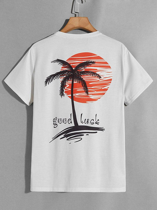 Футболка мужская с принтом  48 Белая 2664092930 Днепр - изображение 1