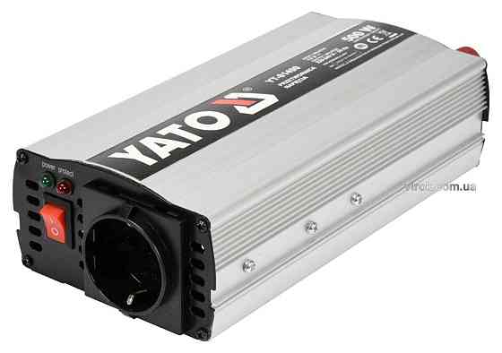 Перетворювач напруги YATO з джерела 12 В DC в 230 В, 500 Вт AC [12/240] Одеса