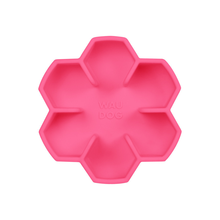 Миска для медленного питания WAUDOG Silicone, 450 мл, розовый Киев - изображение 3