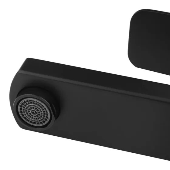 Смеситель для умывальника высокий WEZER PRO11-02-BLACK черный Киев