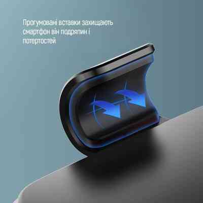 Універсальний автотримач ColorWay Metallic Gravity Holder 3 Black (CW-CHG14-BK) Вінниця