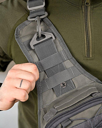 Тактическая сумка нагрудная laser grey ПП4626 Киев - изображение 5