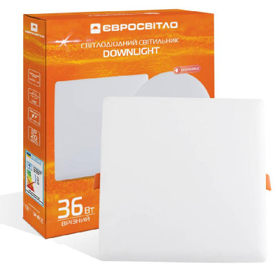 Світильник точковий Євросвітло LED-S-220-36 4200К без рамки Вінниця - фото 1