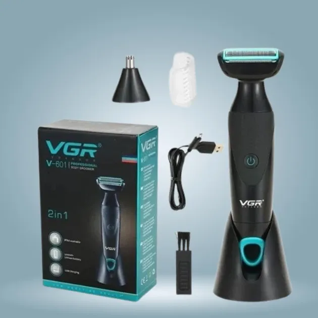 Аккумуляторная Бритва для лица с триммером  VGR V-601: уход 2в1,  Li-on 500 мАч, работа 1.5 часа Одесса - изображение 1