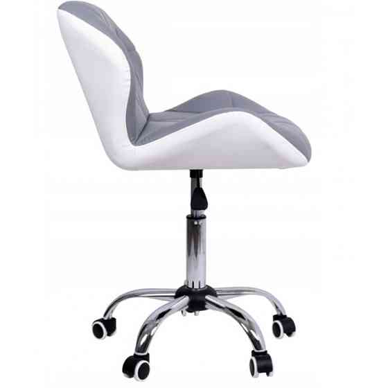 Кресло офисное компьютерное B-531 на колесиках рабочее для компьютера офиса дома Серо-белый Киев
