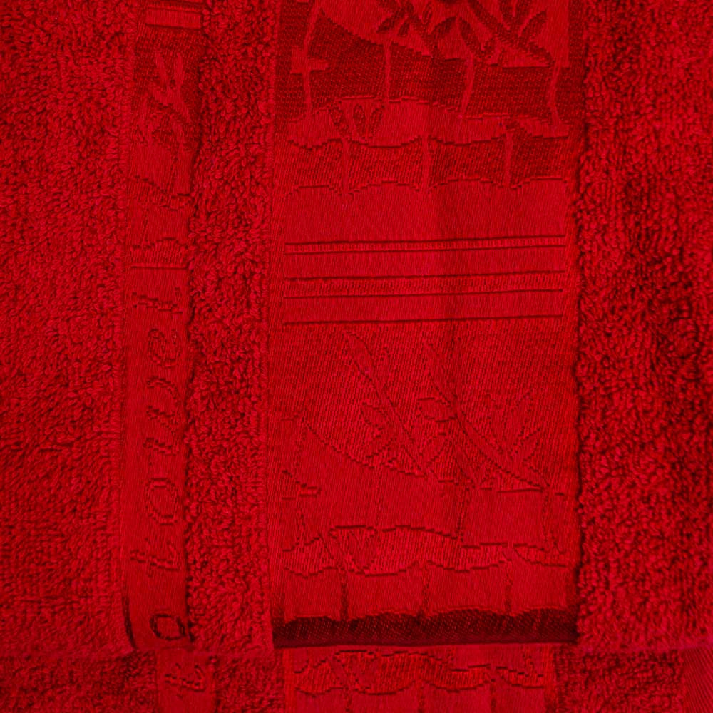 Набор махровых полотенец 3шт GM Textile 40х70см, 50х90см, 70х140см BambooN 450г/м2 (Красный) Сумы - изображение 4