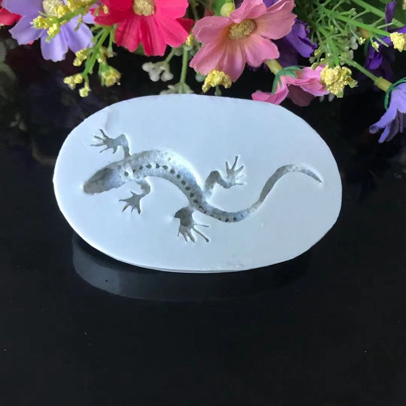 Молд силиконовый Ящерица 66 на 42 мм серый Киев - изображение 6