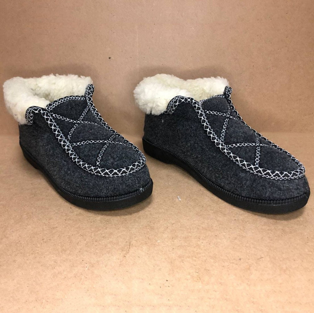 Калоші жіночі утеплені ева 39р 25см, Калоші жіночі на хутрі хакі Уггі Суконні зимові бурки XZ-82 Львів - фото 8