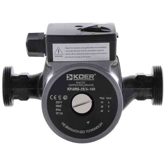 Насос циркуляційний відцентр. Koer KP.GRS-25 / 6-180 (KP0249) Київ