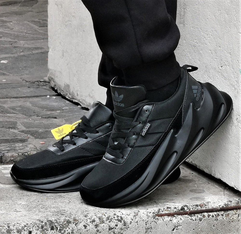 Кроссовки Adidas $harks Мужские Адидас Черные Акулы Замшевые (размеры: 41,42,43,44,45) Днепр - изображение 8