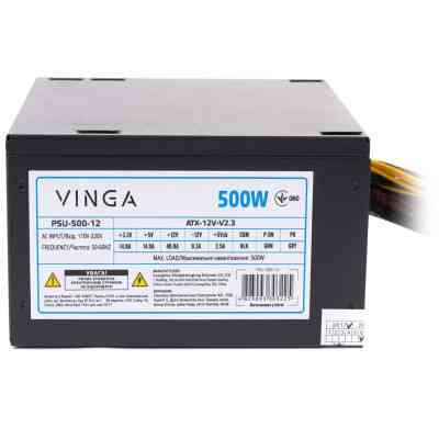 Блок живлення Vinga 500W ОЕМ (PSU-500-12) Вінниця