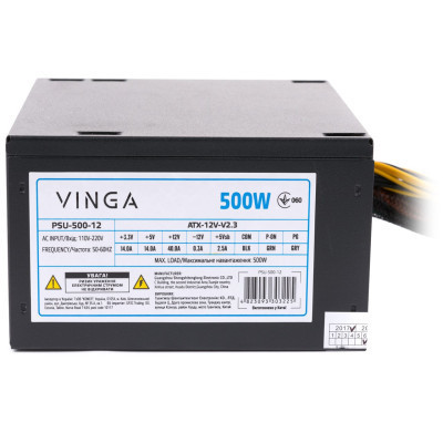 Блок живлення Vinga 500W ОЕМ (PSU-500-12) Вінниця - фото 6