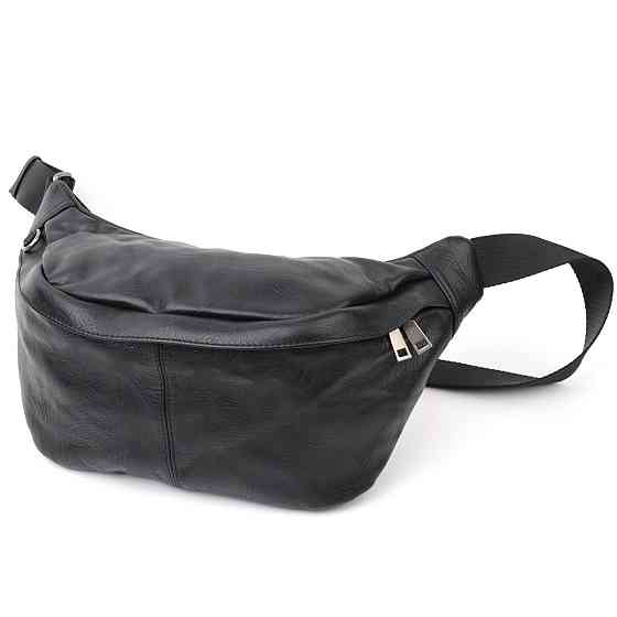 Сумка через плече шкіряна Чорний (Vintage) Київ