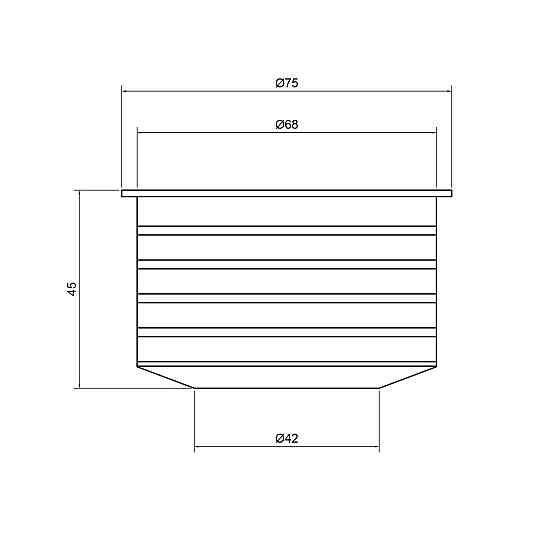 Переход канализационный TA Sewage 50х72, для патрубка Киев
