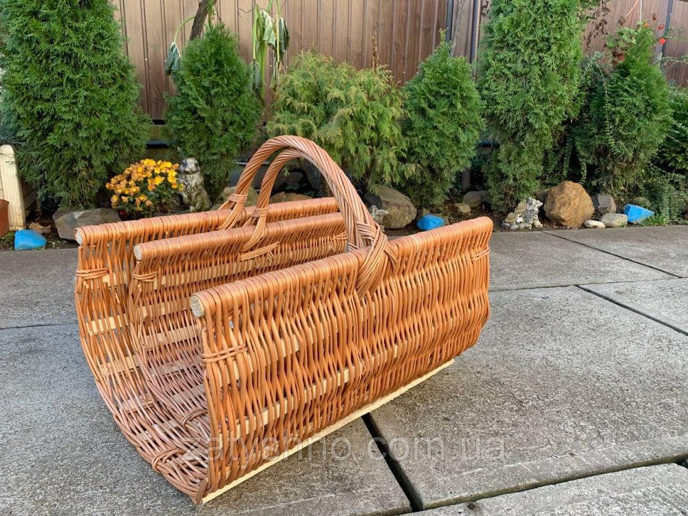 Корзина длинная на цветы | корзина из лозы вместительная |плетеная корзина на дрова Киев - изображение 9