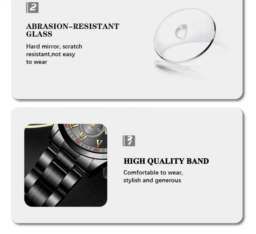 Подарочный набор для мужчин: наручные часы с браслетом- диам 4,2см, длин 22см, шир рем 2 см, без коробки Киев - изображение 6